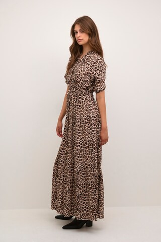 Cream Dress 'Alora' in Brown