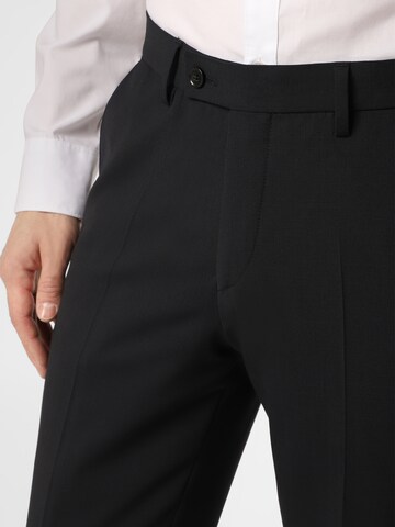 Finshley & Harding London Slim fit Pleated Pants ' Hoxdon ' in Blue