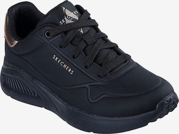 SKECHERS Sportschuh 'Uno Lite - Shimmer Along' in Schwarz: Vorderseite