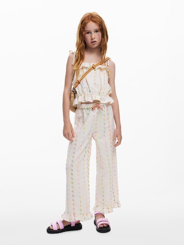 Desigual Štandardný strih Nohavice - Biela