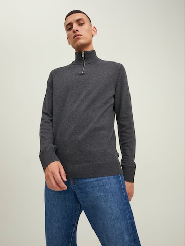 JACK & JONES - Pullover 'Emil' em cinzento