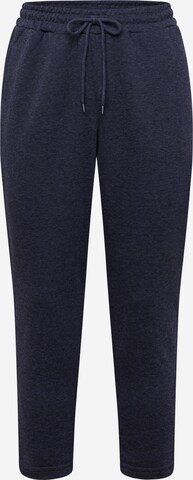 Trendyol Slimfit Kalhoty – modrá: přední strana
