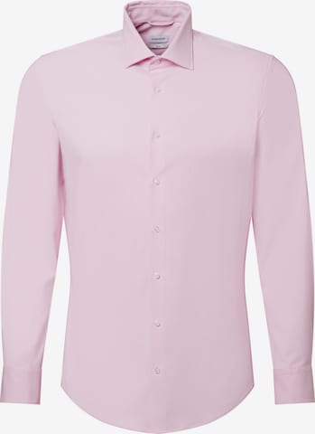 Coupe slim Chemise business SEIDENSTICKER en rose : devant