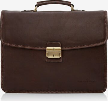 Castelijn & Beerens Document Bag 'Verona' in Brown: front