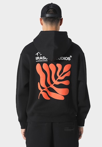 Irasuto Studios Sweatshirt 'Sumi Flow' in Black: front