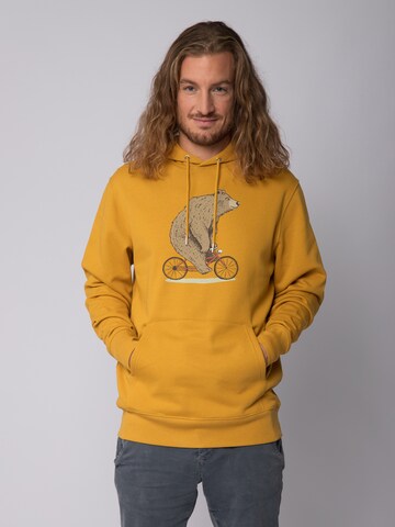 Felpa 'Fahrradbär' di Watapparel in giallo: frontale