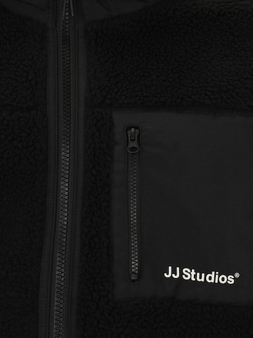 JACK & JONES Fleece jas 'JJESOHO' in Zwart