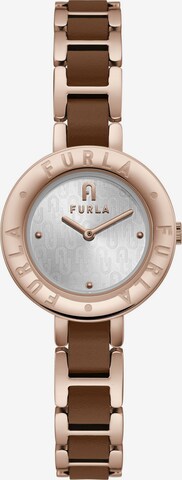 FURLA Analoog horloge 'Essential' in Bruin: voorkant