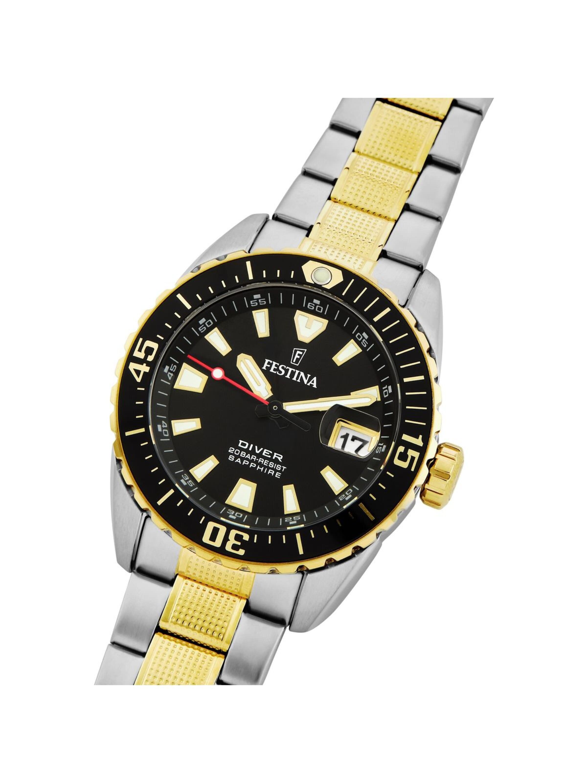Montre à affichage analogique 'Festina - Watch The Originals Diver - Quartz watch movement - Watch case width: 41 mm' FESTINA en noir