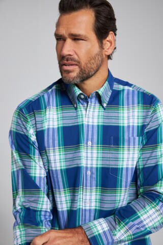 JP1880 Comfort fit Button Up Shirt in Blue