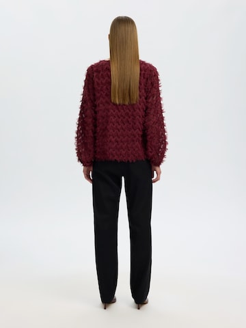 Chemisier 'SLWMyla' SELECTED en rouge