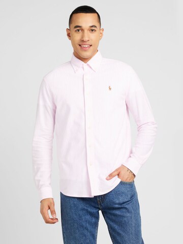 Coupe regular Chemise Polo Ralph Lauren en rose : devant