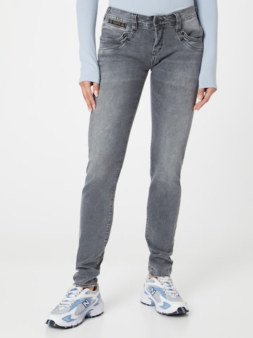 Herrlicher Skinny Jeans 'Piper' in Grijs: voorkant