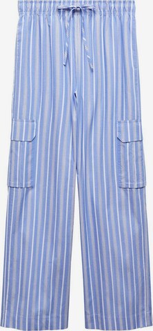 MANGO Loosefit Cargohose 'seoul' in Blau: predná strana