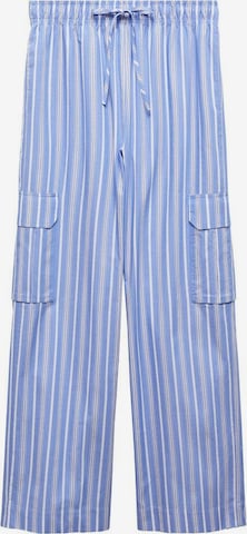 MANGO Loose fit Cargo Pants 'seoul' in Blue: front