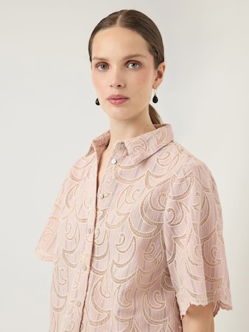 YAS Bluse 'YASHalino' i pink