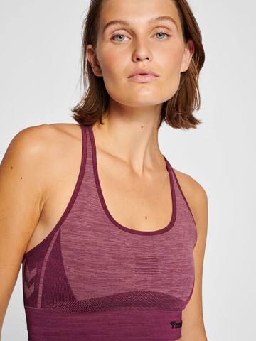 Hummel Bustier Sporttop in Lila