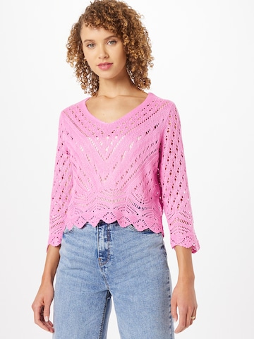 JDY Pullover 'NEW SUN' i pink: forside