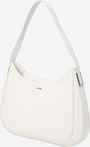 Sac bandoulière Calvin Klein en blanc : devant