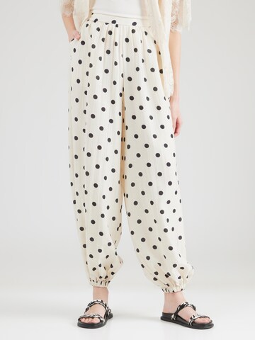 TOPSHOP Дънки Tapered Leg Панталон 'TSLINEA' в бяло: отпред