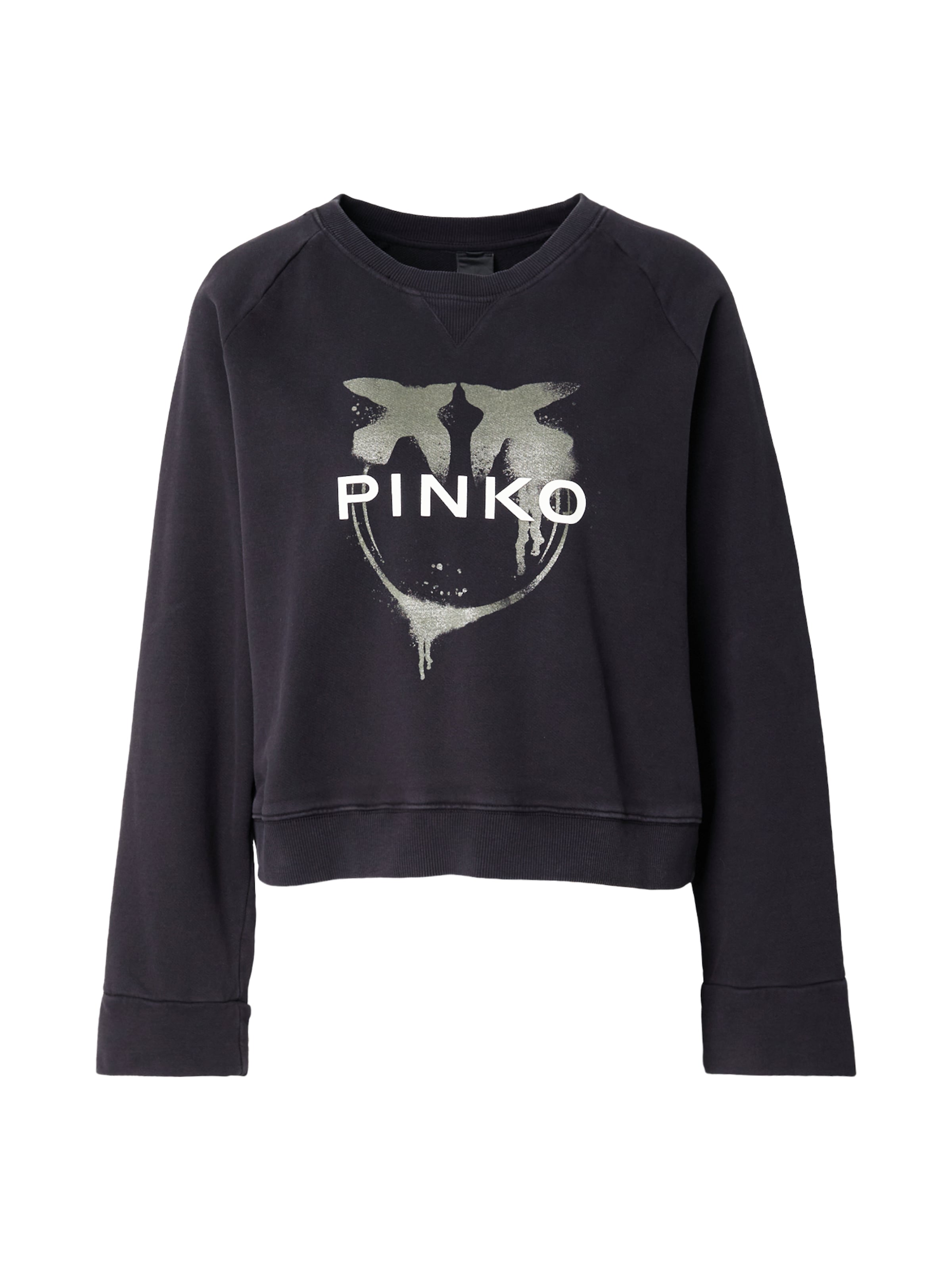 PINKO Sweatshirt 'NEVES' in XS in Marine blue / Silver / White, Item view