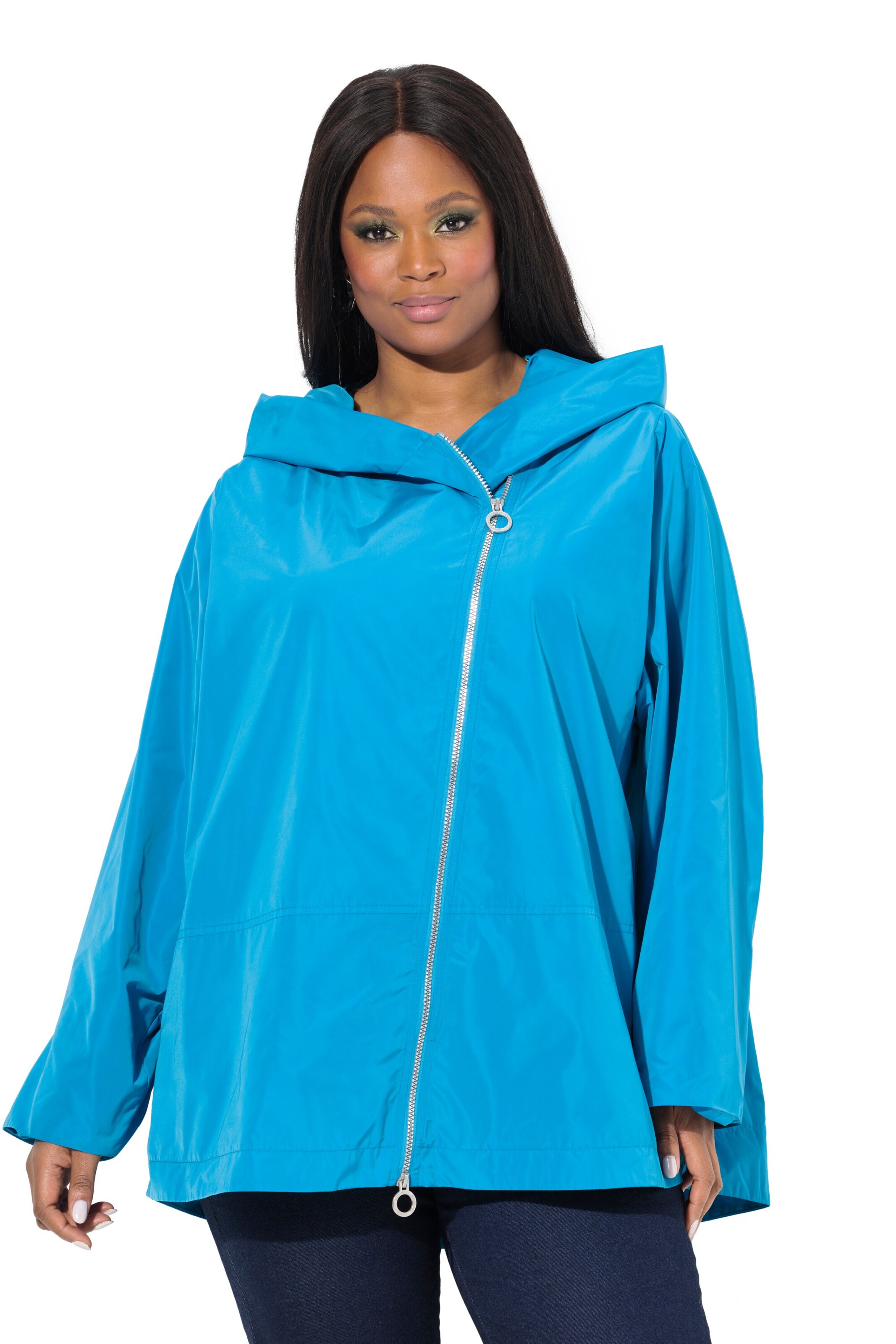 Ulla Popken Jacke in Blau: Vorderseite