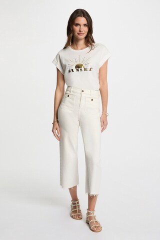 Morgan Shirt 'DSUNSET' in Beige