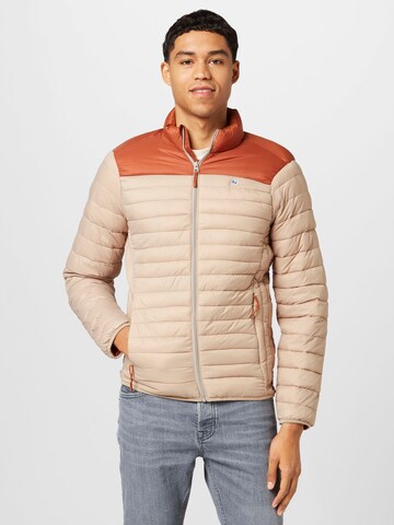 Veste mi-saison BLEND en marron : devant