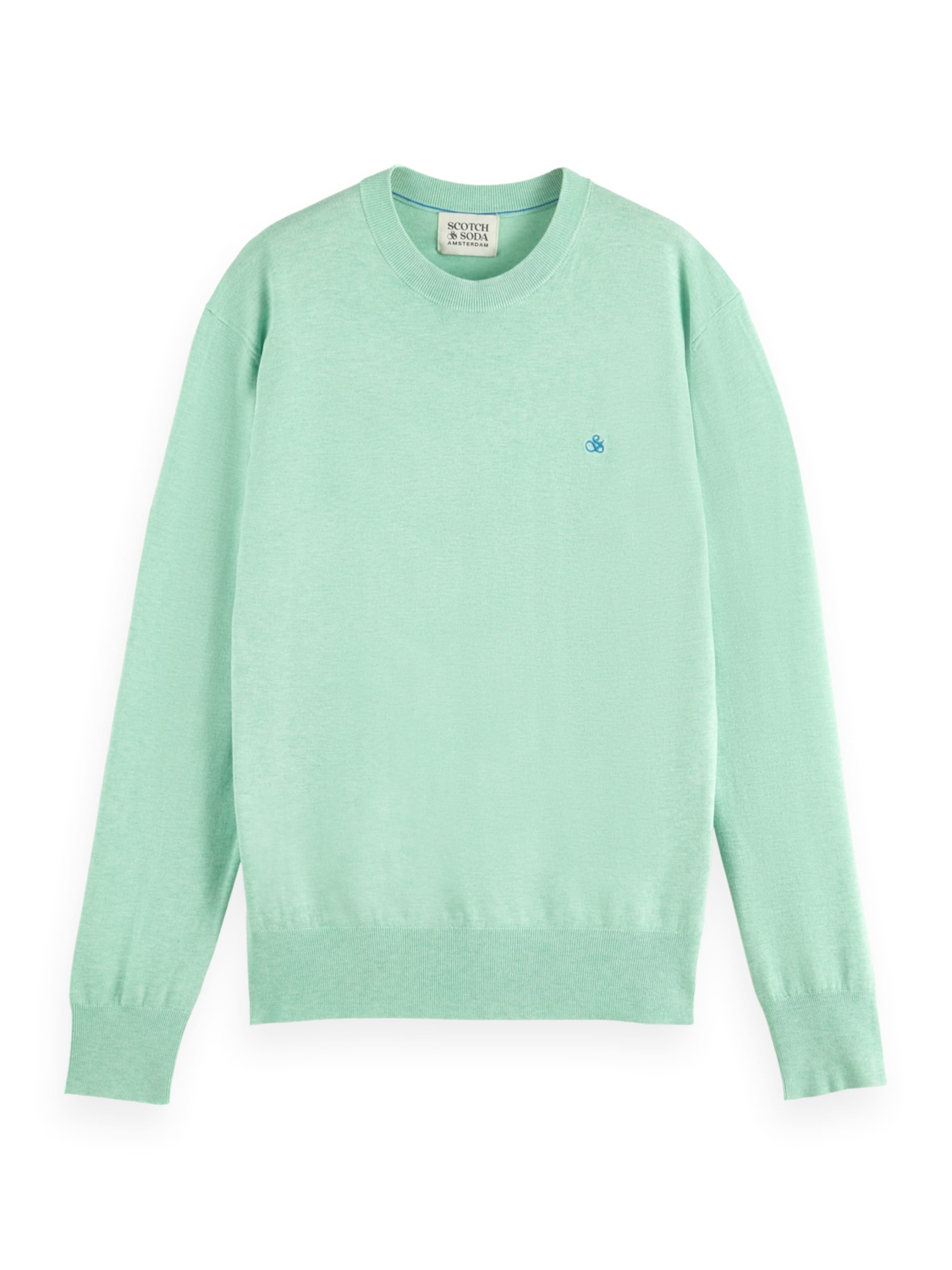 SCOTCH & SODA - Jersey 'Essential' en verde: frente