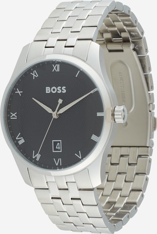 BOSS Black Analogt ur i sølv: forside