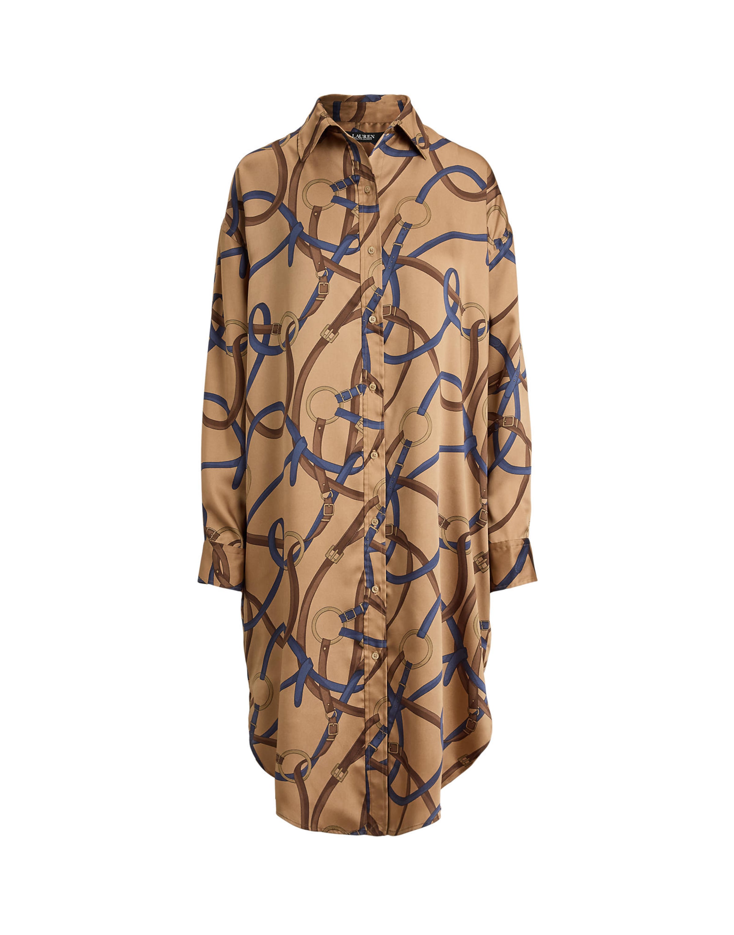 Rochie tip bluză de la Lauren Ralph Lauren pe bej: față