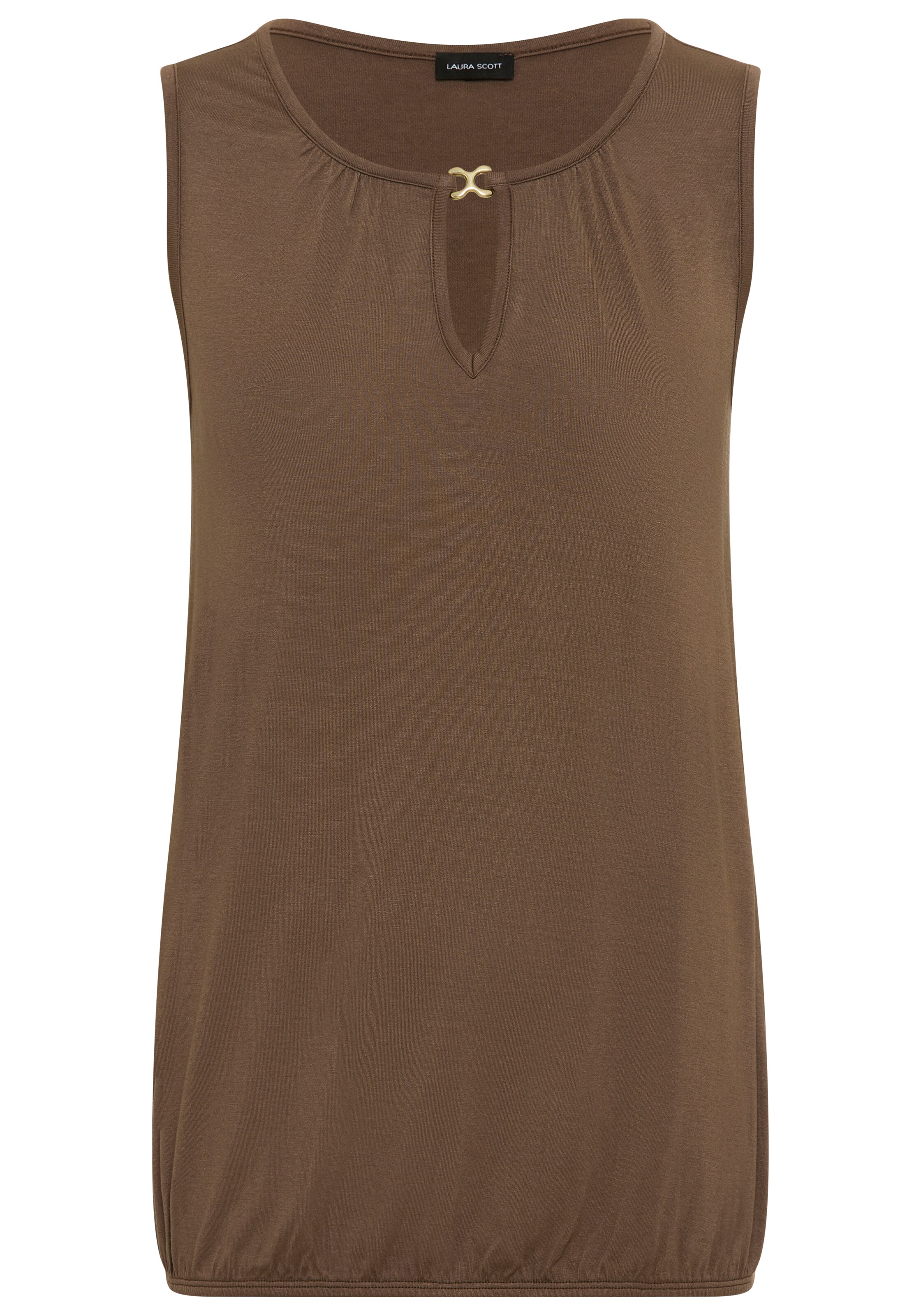 LAURA SCOTT Top in Grey: front