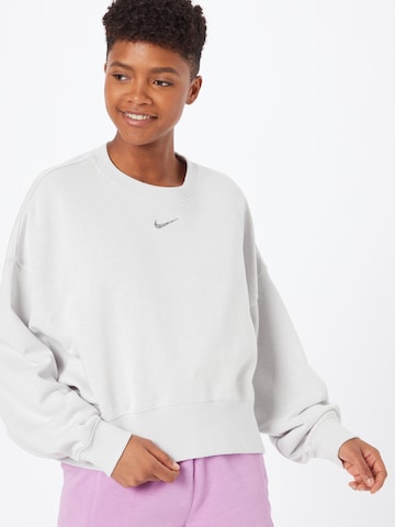 Nike Sportswear Спортен суитшърт с качулка в сиво