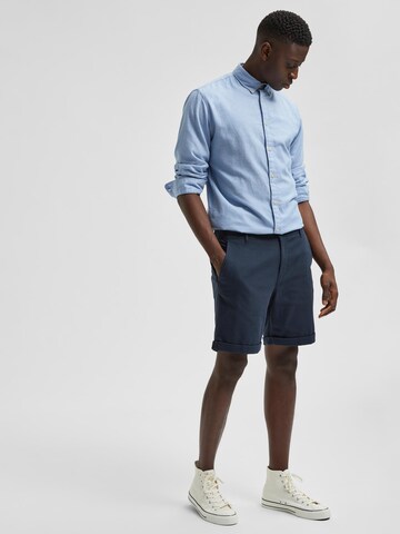 SELECTED HOMME Regular Shorts 'Luton' in Blau