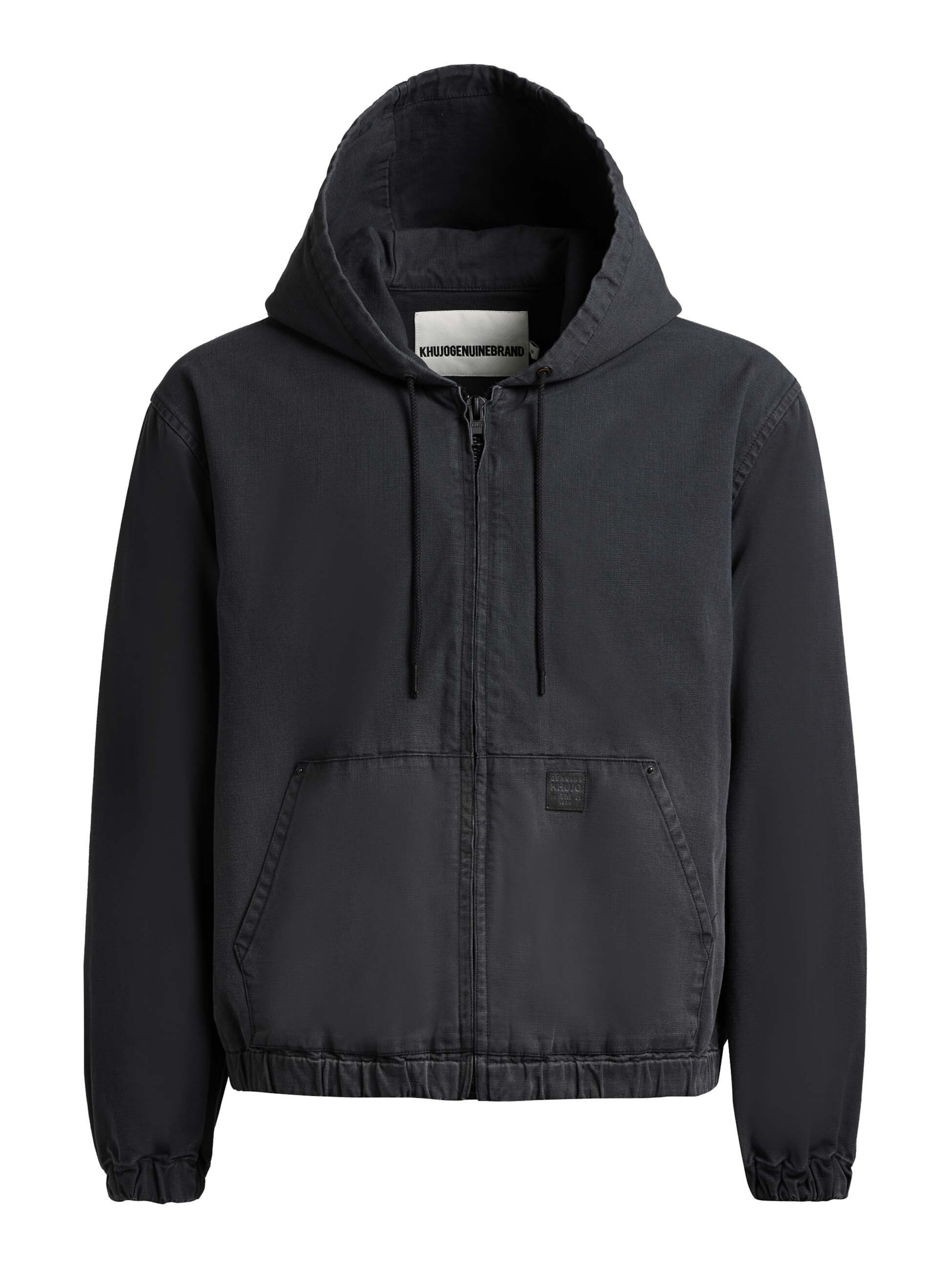 khujo Jacke 'DARREL' in Schwarz: Vorderseite