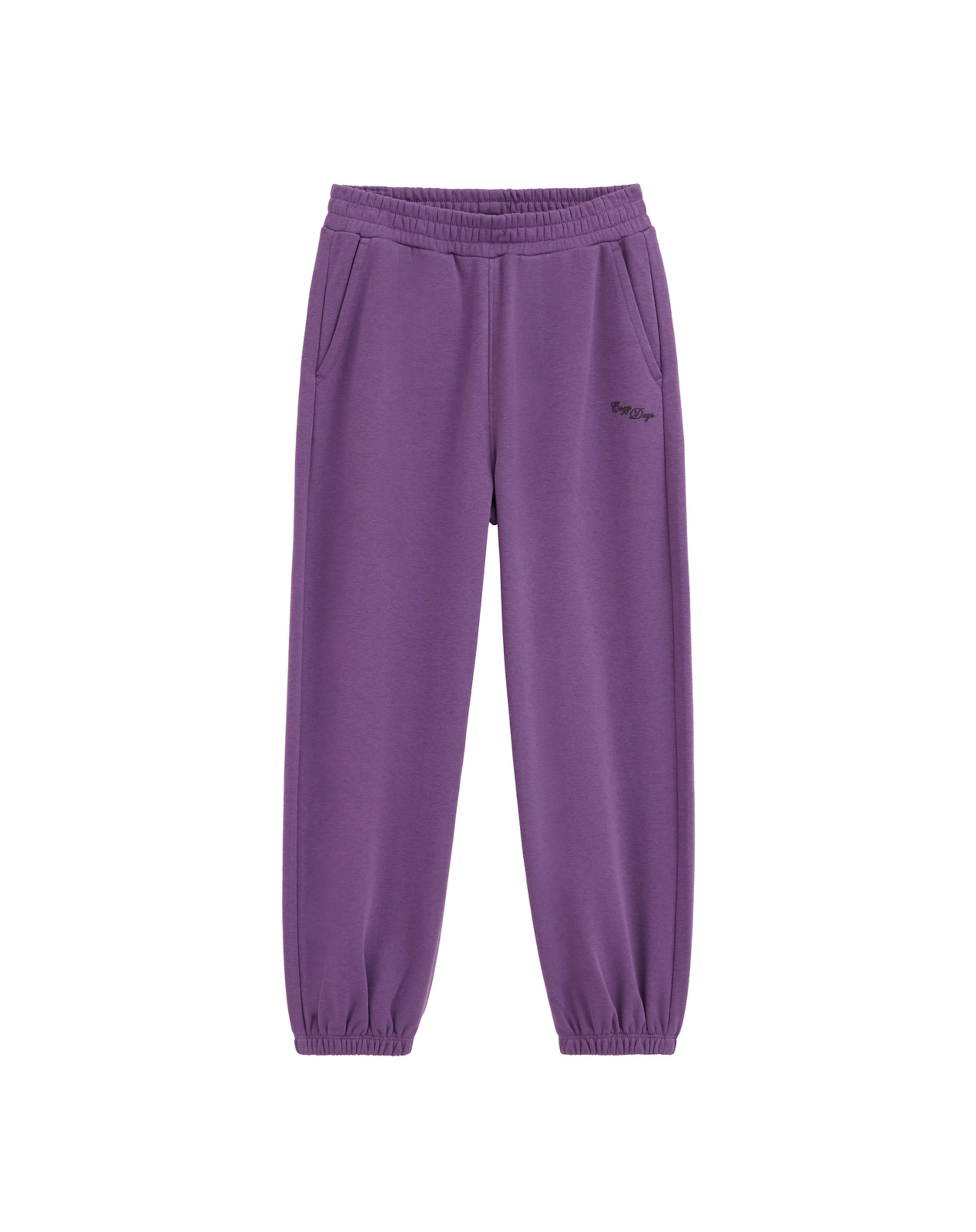 WE Fashion - Loosefit Pantalón en lila: frente