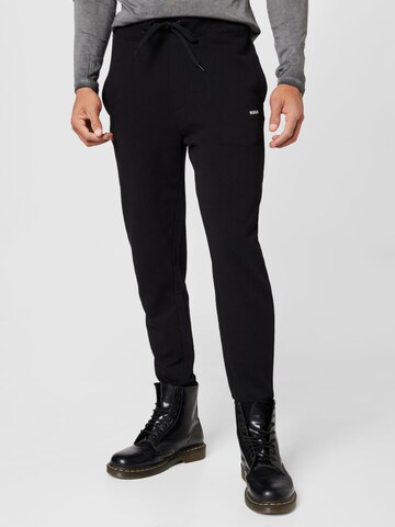 Tapered Pantaloni 'Dayote' di HUGO in nero: frontale