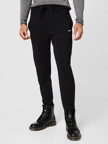 HUGO Red Tapered Trousers 'Dayote' in Black: front