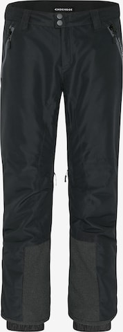 CHIEMSEE Regular Outdoor Pants 'Taos' in Black: front