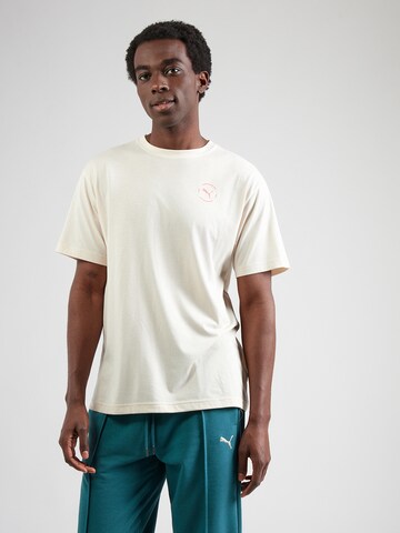 PUMA Λειτουργικό μπλουζάκι 'Run Club' σε λευκό