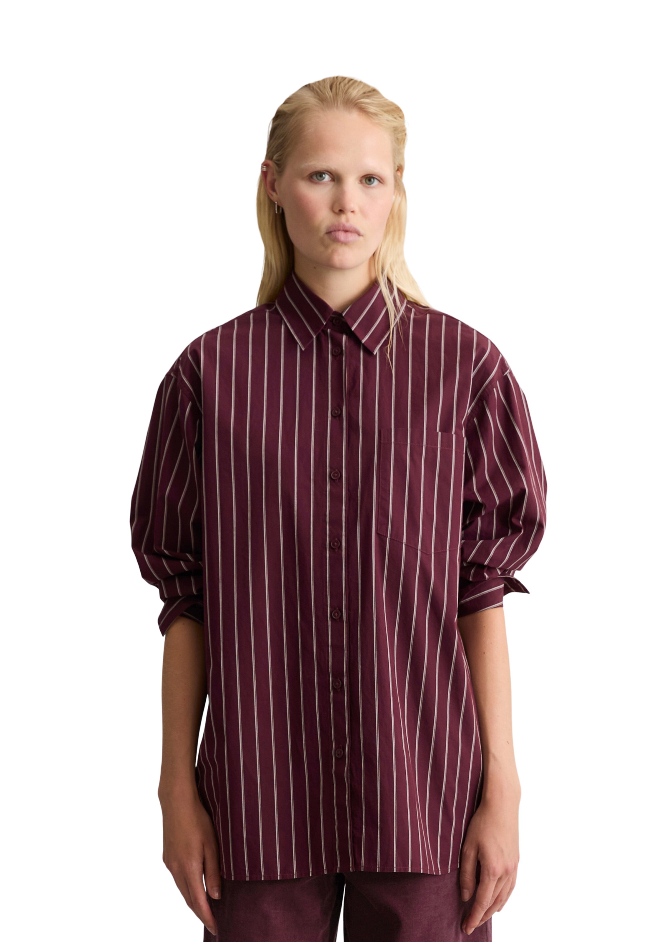 Marc O'Polo DENIM Blouse in Rood: voorkant