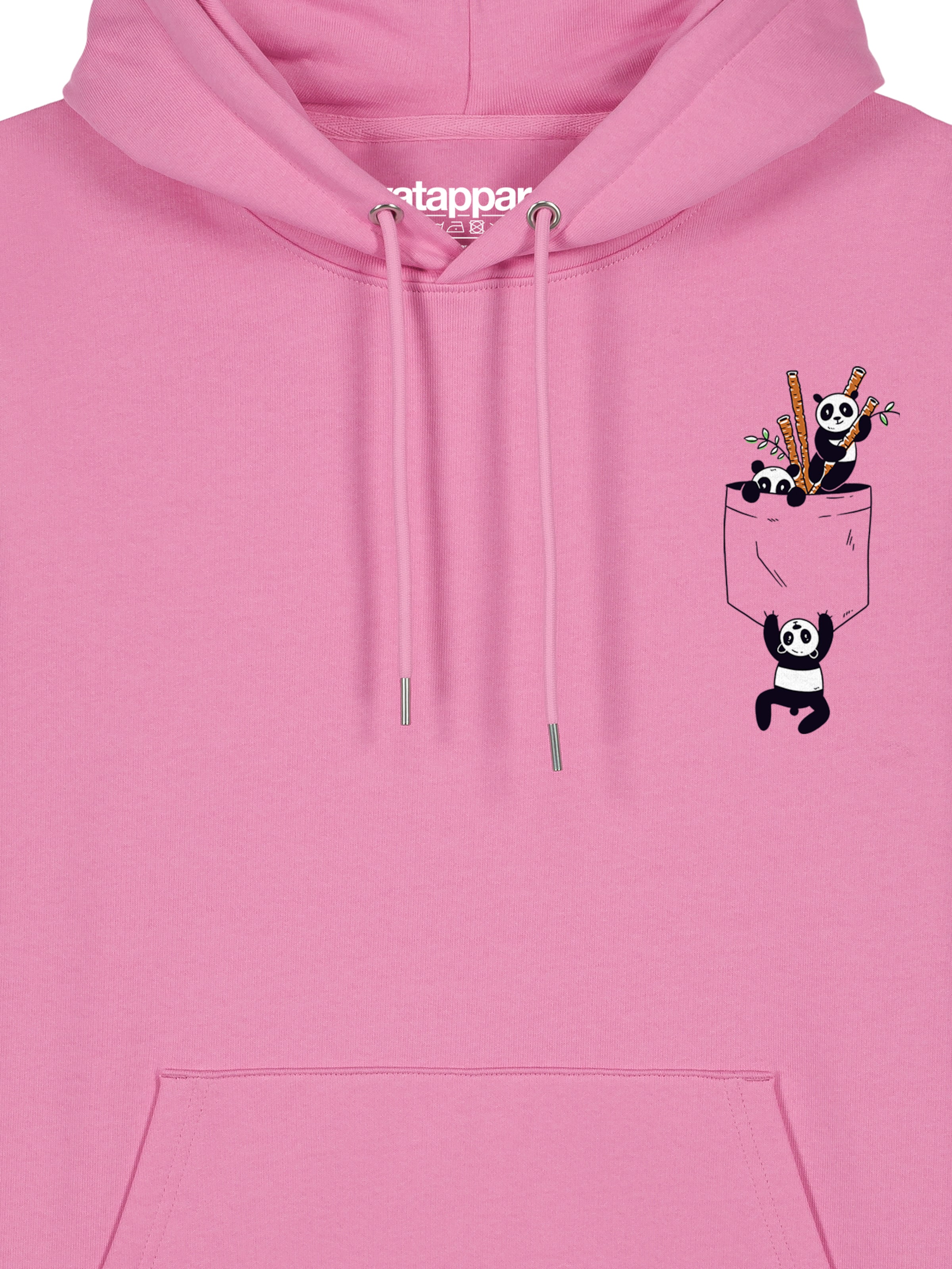 Watapparel Sweatshirt ' Pocket Pandas ' in Pink