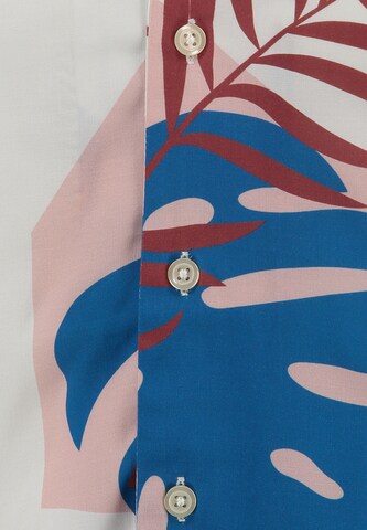 Key Largo Regular fit Button Up Shirt 'Splash' in White