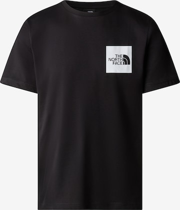 THE NORTH FACE Тениска в черно: отпред