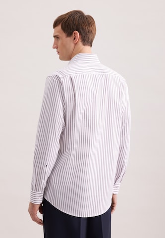 SEIDENSTICKER Regular fit Business shirt 'Schwarze Rose' in Brown