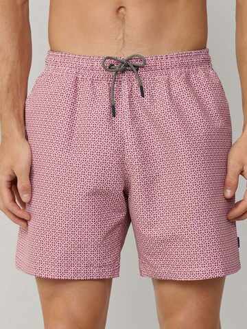 Shorts de bain Hackett London en rose : devant