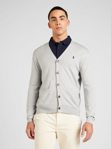 Polo Ralph Lauren Knit Cardigan in Grey: front