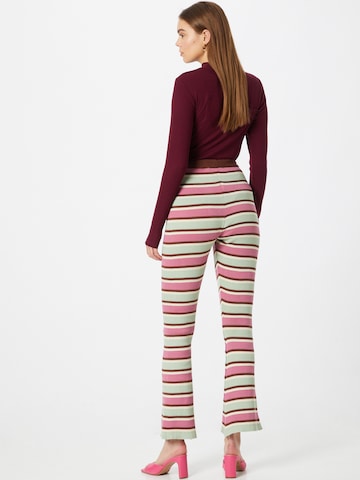 Daisy Street Flared Pants in Pink