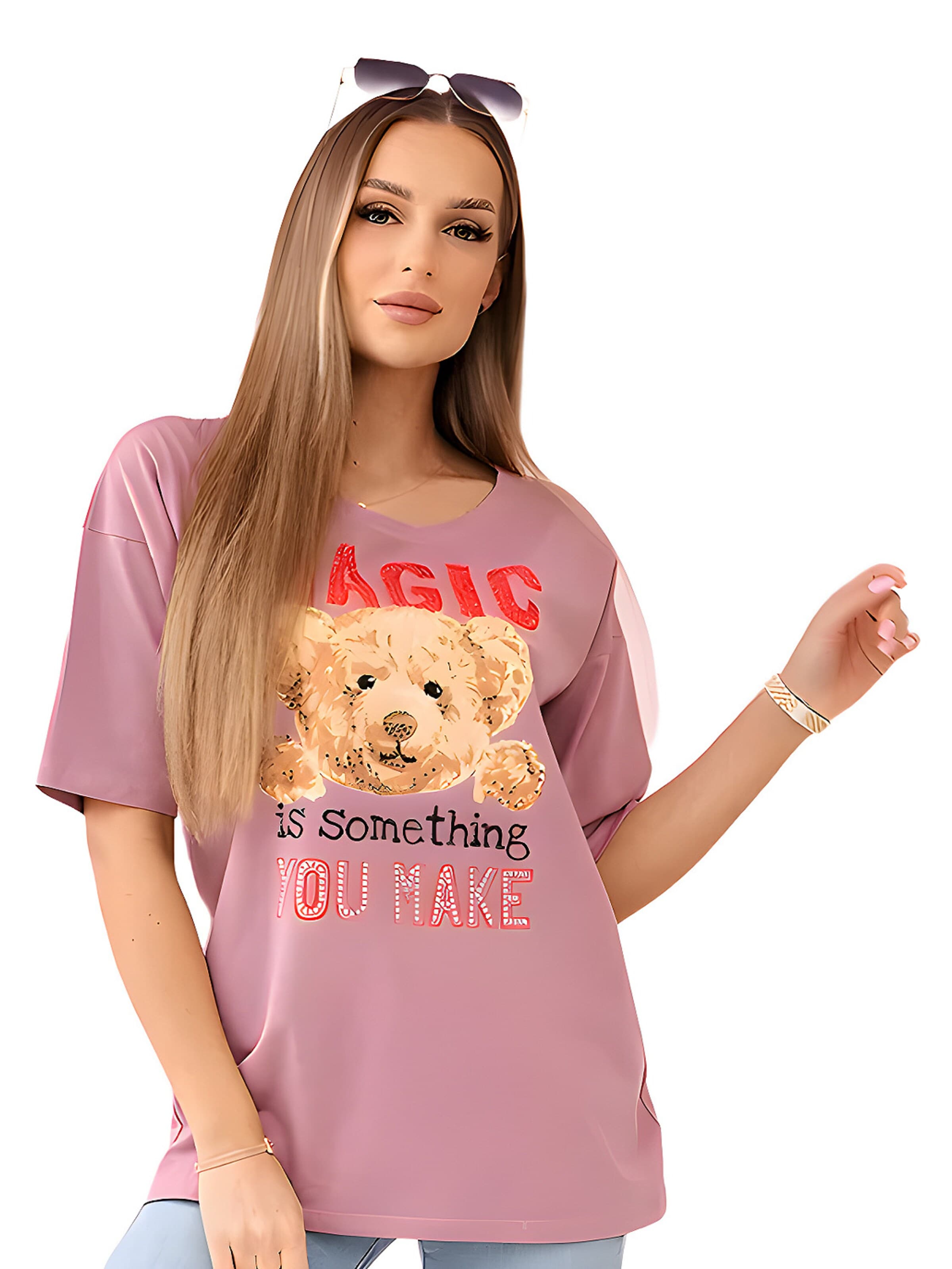 Lumera Shirt in Roze: voorkant