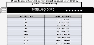 RETTUNGSRING by showroom 019° Gürtel in Grau